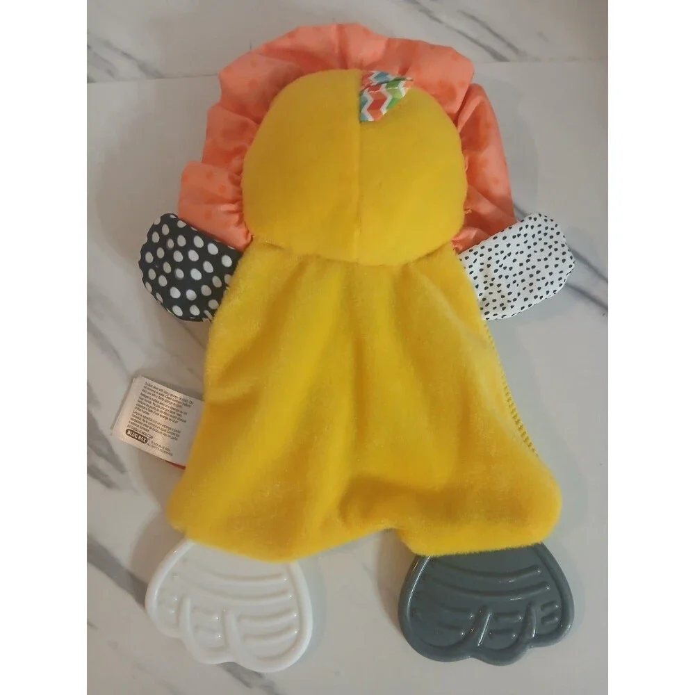 Infantino Lion 10” Teether / Security Blanket w/ Crinkle Sound